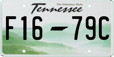 TN license plate F1679C