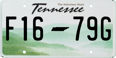 TN license plate F1679G