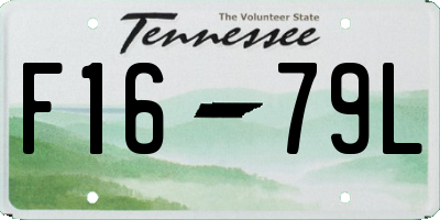 TN license plate F1679L