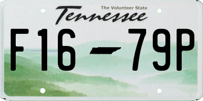 TN license plate F1679P