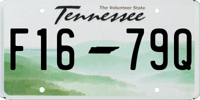 TN license plate F1679Q
