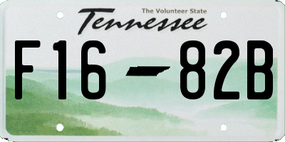 TN license plate F1682B