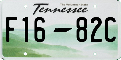 TN license plate F1682C