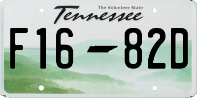 TN license plate F1682D