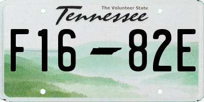 TN license plate F1682E