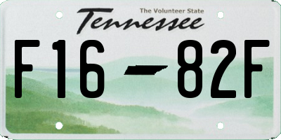 TN license plate F1682F