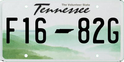 TN license plate F1682G
