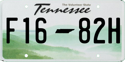 TN license plate F1682H