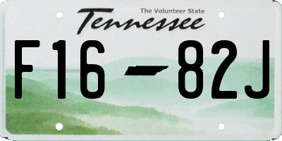 TN license plate F1682J