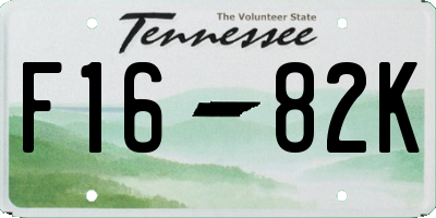 TN license plate F1682K