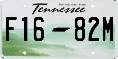 TN license plate F1682M