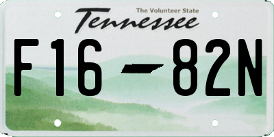 TN license plate F1682N