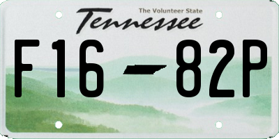 TN license plate F1682P