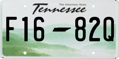 TN license plate F1682Q