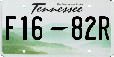 TN license plate F1682R