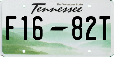TN license plate F1682T