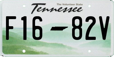 TN license plate F1682V