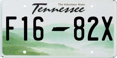 TN license plate F1682X