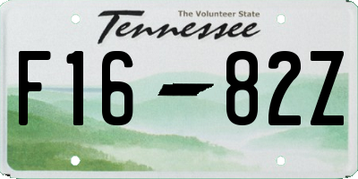 TN license plate F1682Z