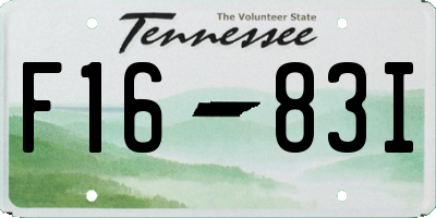 TN license plate F1683I