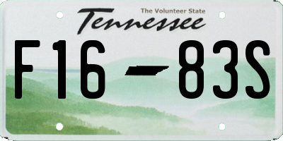 TN license plate F1683S