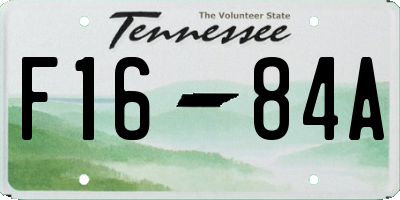 TN license plate F1684A
