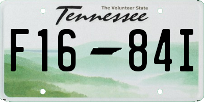 TN license plate F1684I