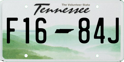 TN license plate F1684J