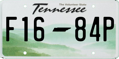 TN license plate F1684P