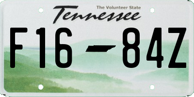 TN license plate F1684Z