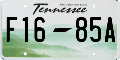TN license plate F1685A