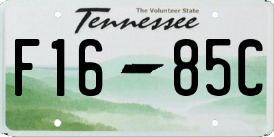 TN license plate F1685C