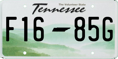 TN license plate F1685G