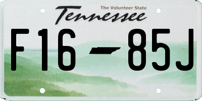 TN license plate F1685J
