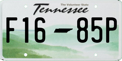 TN license plate F1685P