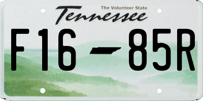 TN license plate F1685R