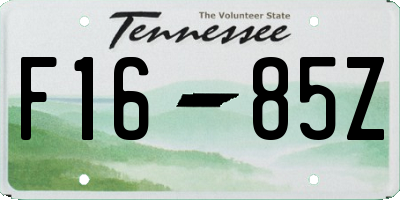 TN license plate F1685Z