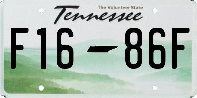 TN license plate F1686F