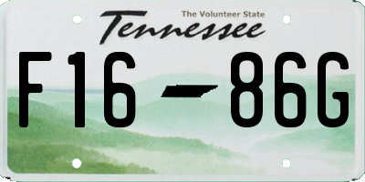 TN license plate F1686G