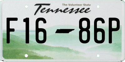 TN license plate F1686P