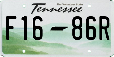 TN license plate F1686R