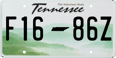 TN license plate F1686Z