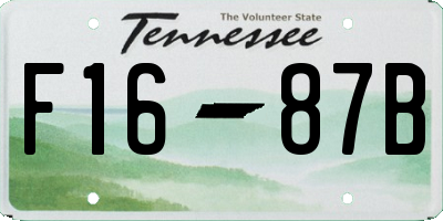 TN license plate F1687B