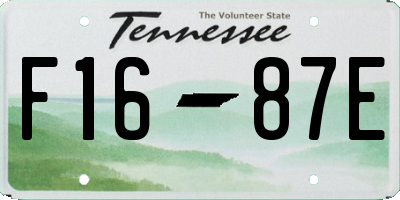 TN license plate F1687E