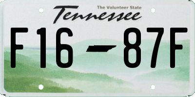 TN license plate F1687F
