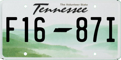 TN license plate F1687I