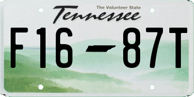 TN license plate F1687T