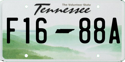 TN license plate F1688A