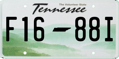 TN license plate F1688I