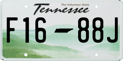 TN license plate F1688J